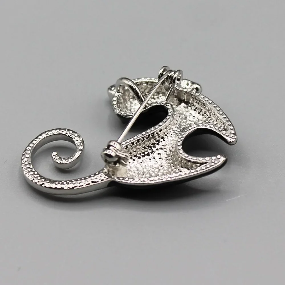 Cat brooch pin jewelry pendant adorable cute gold black pink small elegant - Picture 12 of 12